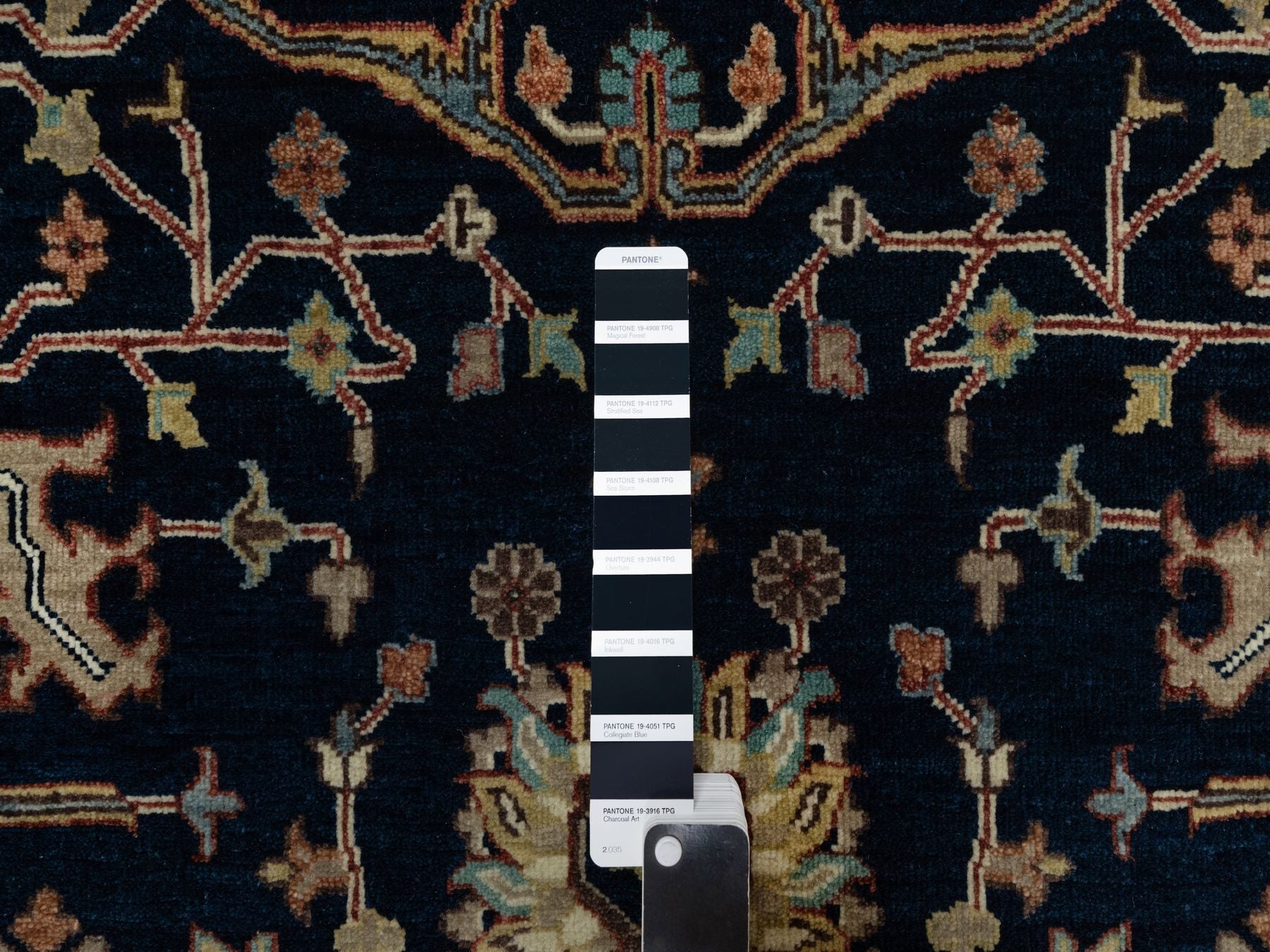 Heriz Traditional hand-knotted wool rug in Blue, 6'2" x 9'2", SKU O091086