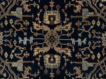 Heriz Traditional hand-knotted wool rug in Blue, 6'2" x 9'2", SKU O091086