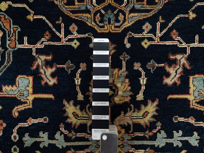 Heriz Traditional hand-knotted wool runner in Blue, 4'2" x 10'2", SKU O091088