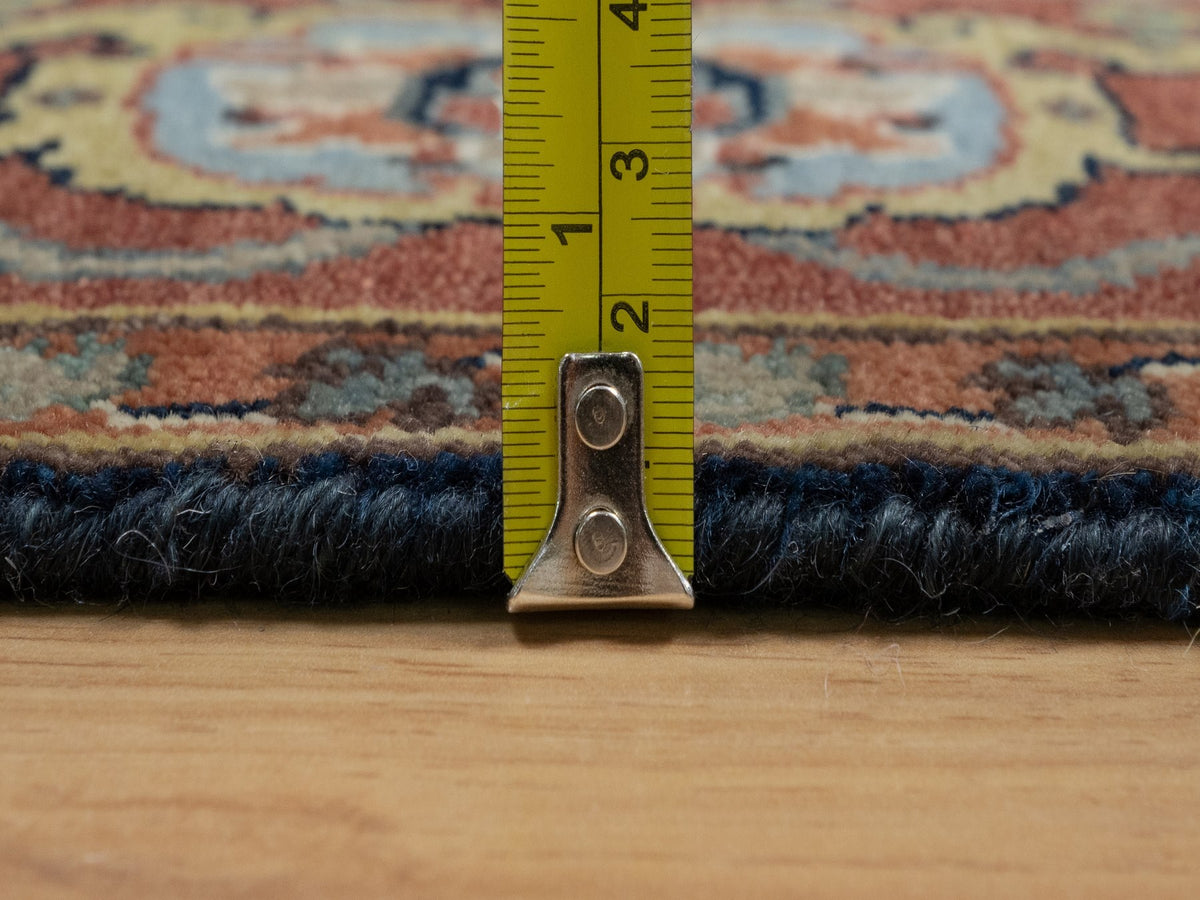 Heriz Traditional hand-knotted wool runner in Blue, 4'2" x 10'2", SKU O091088