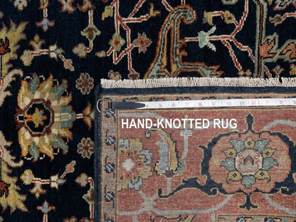 Heriz Traditional hand-knotted wool rug in Blue, 5'0" x 7'2", SKU O091099
