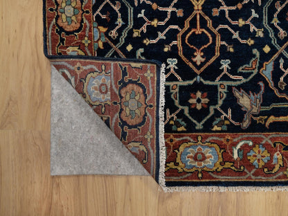 Heriz Traditional hand-knotted wool rug in Blue, 3'1" x 5'2", SKU O091101
