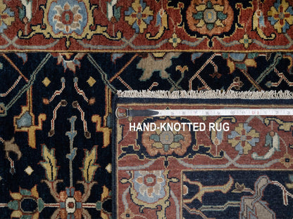 Heriz Traditional hand-knotted wool rug in Blue, 3'1" x 5'2", SKU O091101