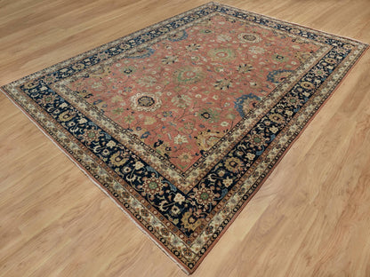 Red 9'0" x 12'2" Traditional Hand knotted Wool Rug - Sku: O091102