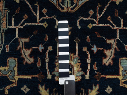 Heriz Traditional hand-knotted wool runner in Blue, 4'2" x 8'1", SKU O091110