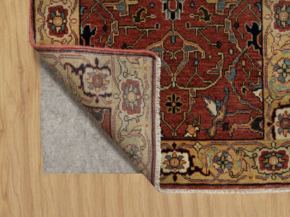 Red 2'7" x 6'1" Traditional Hand knotted Wool Rug - Sku: O091118