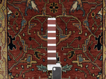 Red 2'7" x 6'1" Traditional Hand knotted Wool Rug - Sku: O091118