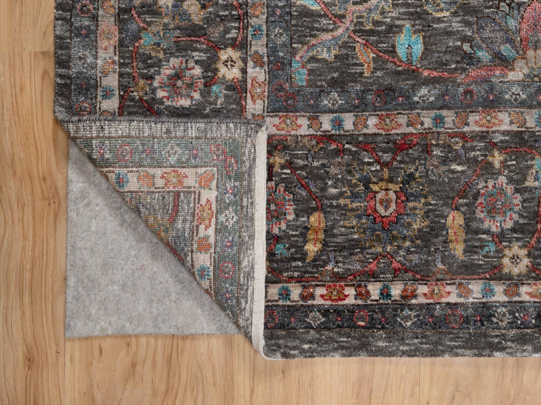 Transitional hand-knotted wool/silk rug in Brown, 7'9" x 10'2", SKU O091166