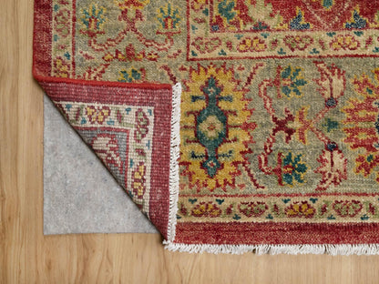 Red 9'11" x 14'2" Oushak / Peshawar Hand knotted Wool Rug - Sku: O091174