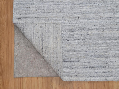Ivory 2'6" x 10'0" Modern and Contemporary Handloom Wool Rug - Sku: O091180