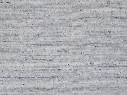 Ivory 2'6" x 10'0" Modern and Contemporary Handloom Wool Rug - Sku: O091180