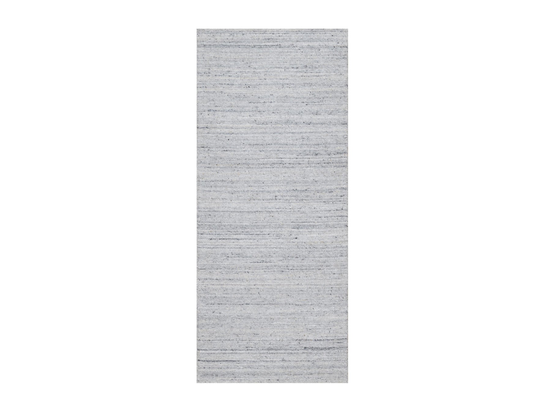 Modern / Contemporary hand-knotted wool runner in Ivory, 2'6" x 6'0", SKU O091185