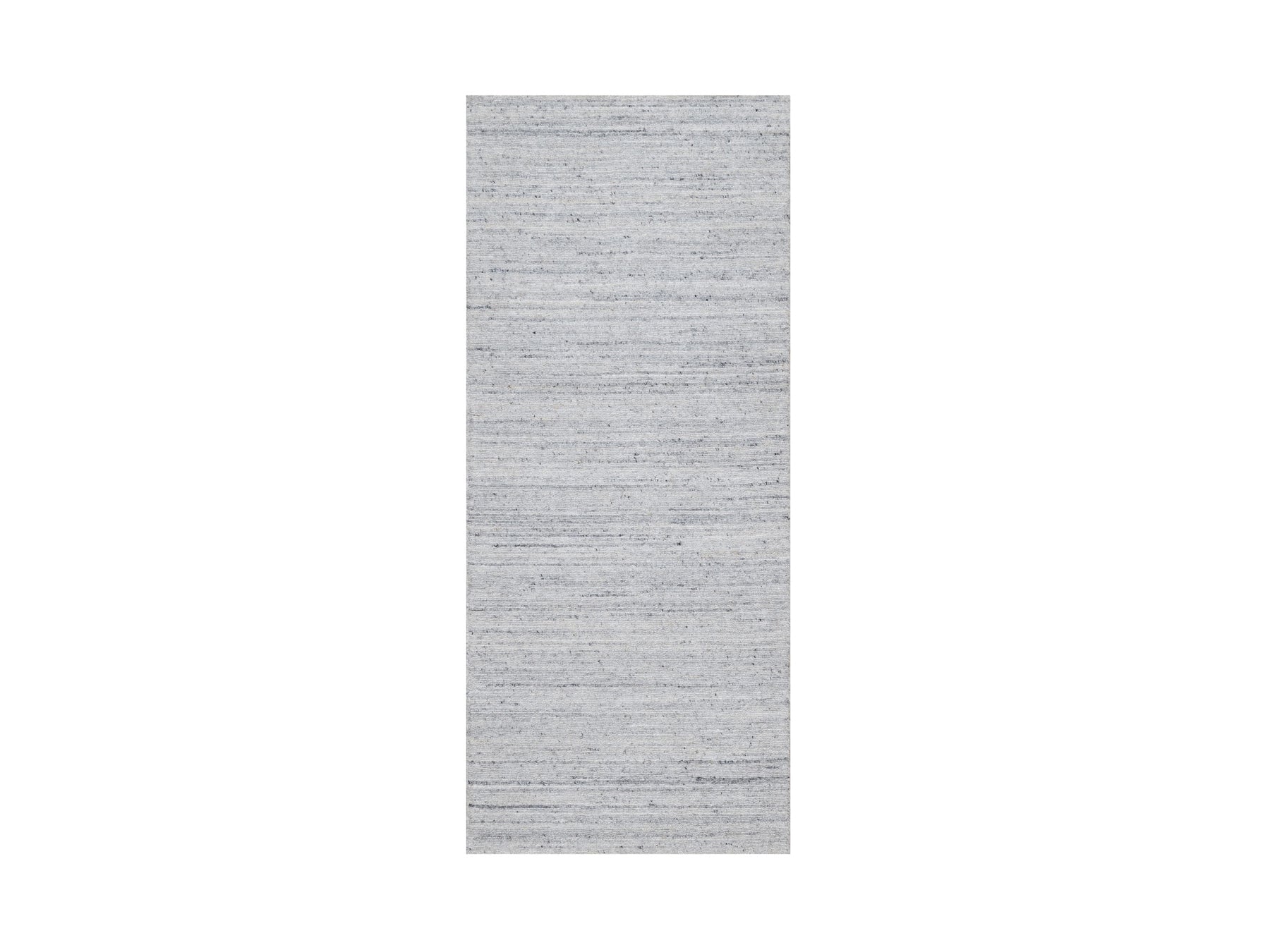 Ivory 2'6" x 6'0" Modern / Contemporary Handloom Wool Rug - Sku: O091186