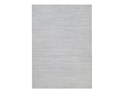 Ivory 12'0" x 17'11" Modern and Contemporary Handloom Wool Rug - Sku: O091193
