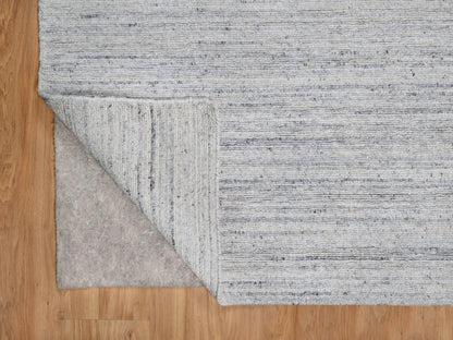 Ivory 12'0" x 17'11" Modern and Contemporary Handloom Wool Rug - Sku: O091193