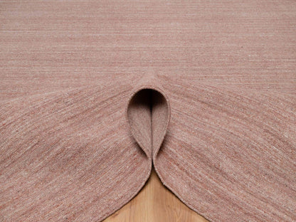 Pink 9'0" x 12'0" Modern and Contemporary Handloom Wool Rug - Sku: O091196