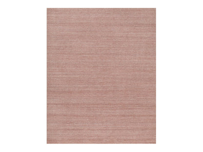 Pink 8'2" x 10'1" Modern / Contemporary Handloom Wool Rug - Sku: O091197