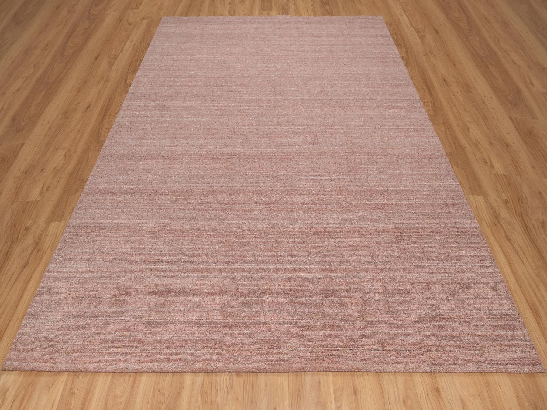 Modern / Contemporary hand-knotted wool rug in Pink, 8'2" x 10'1", SKU O091197