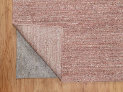 Pink 8'2" x 10'1" Modern / Contemporary Handloom Wool Rug - Sku: O091197
