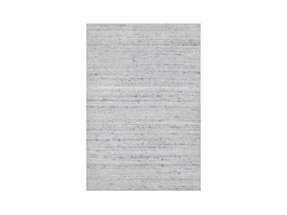 Ivory 2'0" x 3'0" Modern and Contemporary Handloom Wool Rug - Sku: O091203