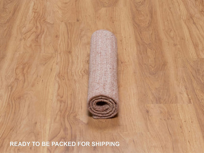 Pink 2'0" x 3'0" Modern / Contemporary Handloom Wool Rug - Sku: O091206