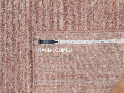 Pink 2'0" x 3'0" Modern / Contemporary Handloom Wool Rug - Sku: O091206