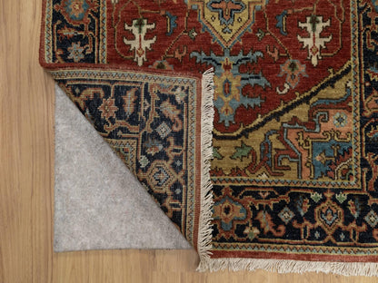 Red 2'8" x 9'11" Traditional Hand knotted Wool Rug - Sku: O091243