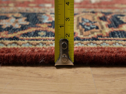 Red 2'8" x 9'11" Traditional Hand knotted Wool Rug - Sku: O091243