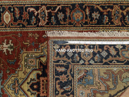 Red 2'8" x 9'11" Traditional Hand knotted Wool Rug - Sku: O091243