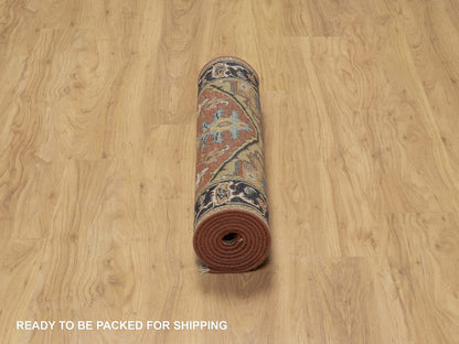 Red 2'8" x 7'11" Traditional Hand knotted Wool Rug - Sku: O091244