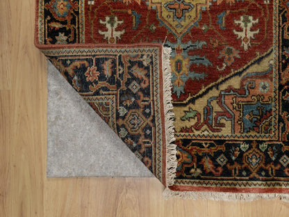 Red 2'7" x 7'10" Traditional Hand knotted Wool Rug - Sku: O091246