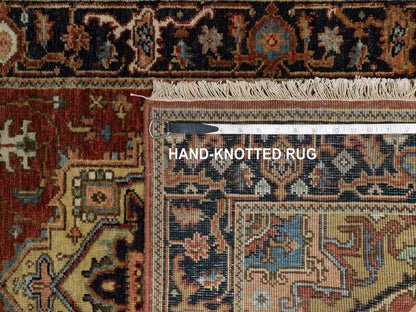 Red 2'7" x 7'10" Traditional Hand knotted Wool Rug - Sku: O091246