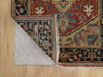 Red 2'7" x 7'10" Traditional Hand knotted Wool Rug - Sku: O091251