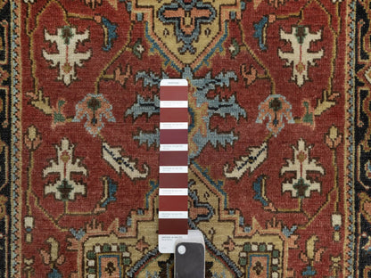 Red 2'7" x 7'10" Traditional Hand knotted Wool Rug - Sku: O091251