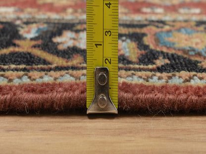 Red 2'7" x 7'10" Traditional Hand knotted Wool Rug - Sku: O091251