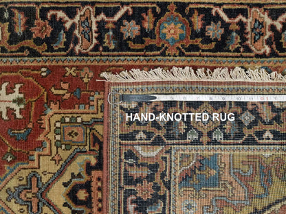 Red 2'7" x 7'10" Traditional Hand knotted Wool Rug - Sku: O091251