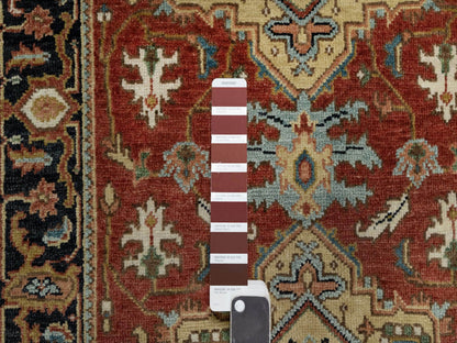 Red 2'7" x 7'11" Traditional Hand knotted Wool Rug - Sku: O091263