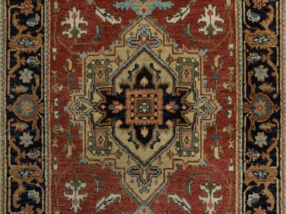 Red 2'7" x 7'11" Traditional Hand knotted Wool Rug - Sku: O091263