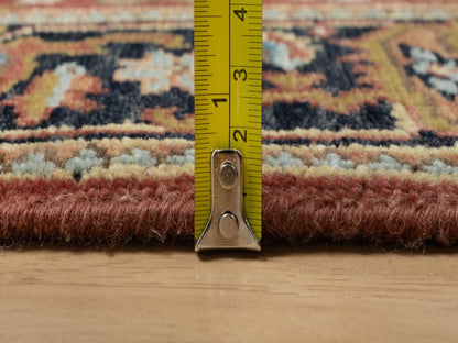 Red 2'7" x 7'11" Traditional Hand knotted Wool Rug - Sku: O091263