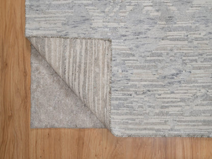 Grey 3'0" x 5'3" Modern / Contemporary Hand knotted Wool Rug - Sku: O091269