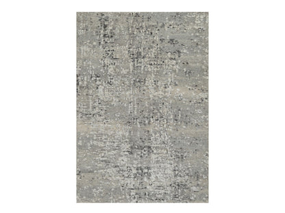 Grey 2'0" x 3'0" Modern / Contemporary Hand knotted Wool Rug - Sku: O091271