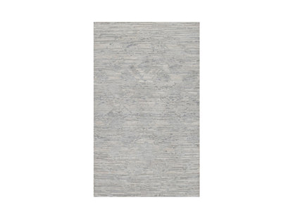 Grey 3'0" x 5'1" Modern / Contemporary Hand knotted Wool Rug - Sku: O091280