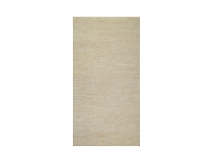 Ivory 6'0" x 11'10" Modern and Contemporary Hand knotted Wool Rug - Sku: O091298