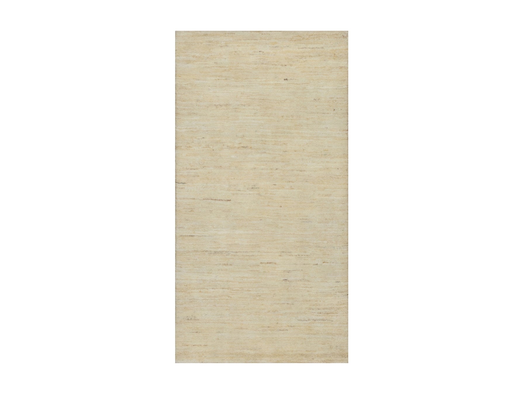 Gabbeh Modern / Contemporary hand-knotted wool rug in Ivory, 2'4" x 4'6" — SKU O091300