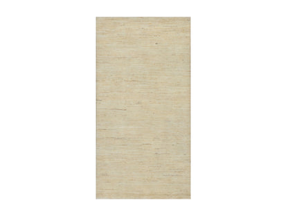 Gabbeh Modern / Contemporary hand-knotted wool rug in Ivory, 2'4" x 4'6" — SKU O091300
