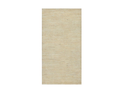 Gabbeh Modern / Contemporary hand-knotted wool runner in Ivory, 2'4" x 11'5" — SKU O091301