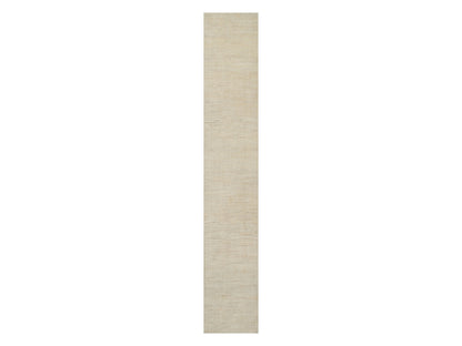 Gabbeh Modern / Contemporary hand-knotted wool runner in Ivory, 2'8" x 15'11" — SKU O091304