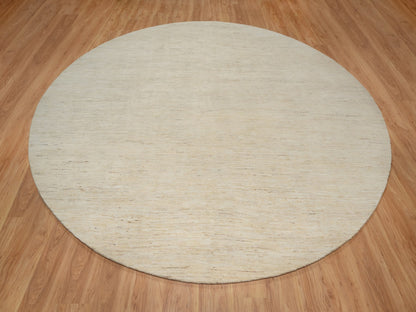 Gabbeh Modern / Contemporary hand-knotted wool rug in Ivory, 11'4" x 11'4" — SKU O091306 (view 2)