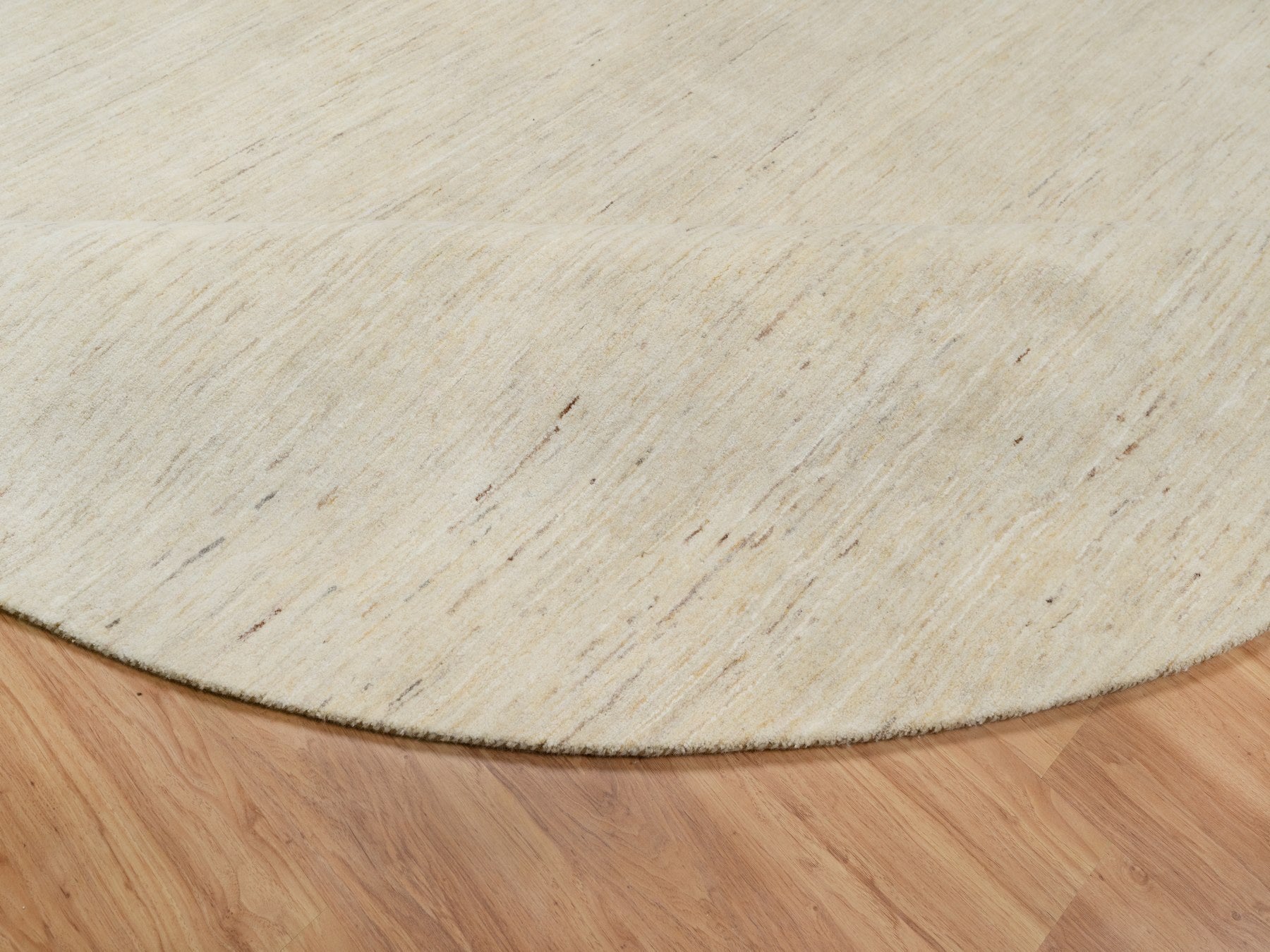 Gabbeh Modern / Contemporary hand-knotted wool rug in Ivory, 11'4" x 11'4" — SKU O091306 (view 6)