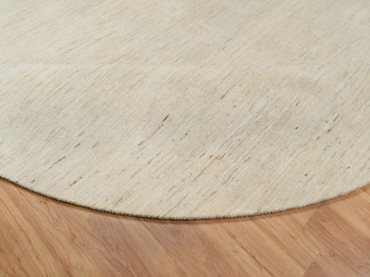 Gabbeh Modern / Contemporary hand-knotted wool rug in Ivory, 11'4" x 11'4" — SKU O091306 (view 6)